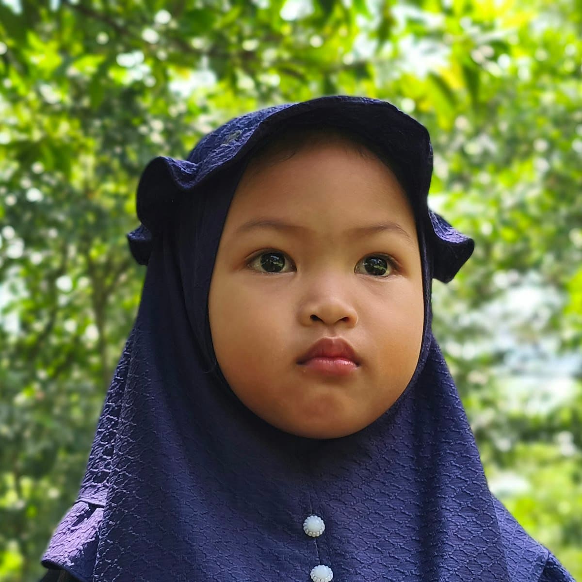 Kids Hijab & Cap Combo